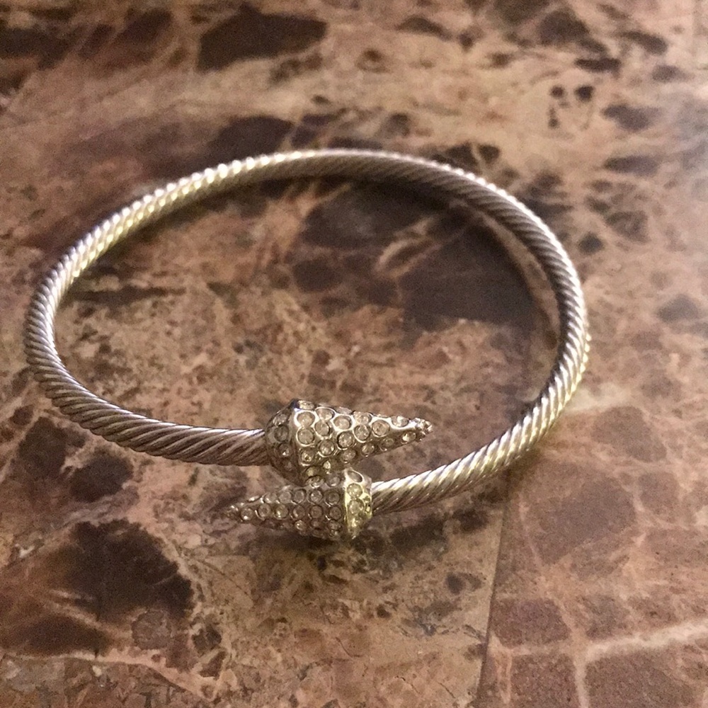 Spike silver bracelet